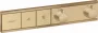 Hansgrohe RainSelect szálcsiszolt bronz falsík alatti termosztátos csaptelep 15380140