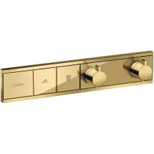   Hansgrohe RainSelect polírozott arany hatású falsík alatti termosztátos csaptelep 15380990