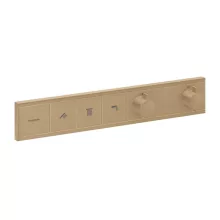   Hansgrohe RainSelect 3 funkciós termosztát falsík alatti telepítéshez, szálcsiszolt bronz 15381140