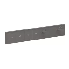   Hansgrohe RainSelect 3 funkciós termosztát falsík alatti telepítéshez, szálcsiszolt fekete/króm 15381340
