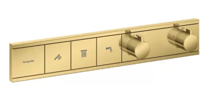 Hansgrohe RainSelect 3 funkciós termosztát falsík alatti telepítéshez, polírozott arany 15381990