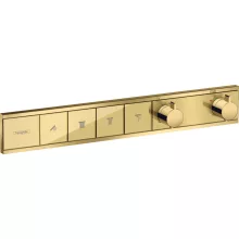  Hansgrohe RainSelect polírozott arany hatású termosztát falsík alatti szereléshez 15382990