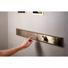   Hansgrohe RainSelect 5 funkciós termosztát falsík alatti telepítéshez, szálcsiszolt bronz 15384140