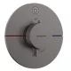 Hansgrohe ShowerSelect Comfort S falsík alatti 1 funkciós termosztát, szálcsiszolt fekete króm 15553340