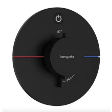   Hansgrohe ShowerSelect Comfort S falsík alatti 1 funkciós termosztát, matt fekete 15553670