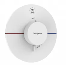   Hansgrohe ShowerSelect Comfort S falsík alatti 1 funkciós termosztát, matt fehér 15553700