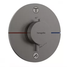  Hansgrohe ShowerSelect Comfort S falsík alatti 2 funkciós termosztát, szálcsiszolt fekete króm 15554340