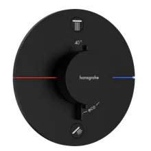   Hansgrohe ShowerSelect Comfort S falsík alatti 2 funkciós termosztát, matt fekete 15554670