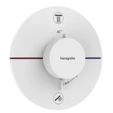  Hansgrohe ShowerSelect Comfort S falsík alatti 2 funkciós termosztát, matt fehér 15554700