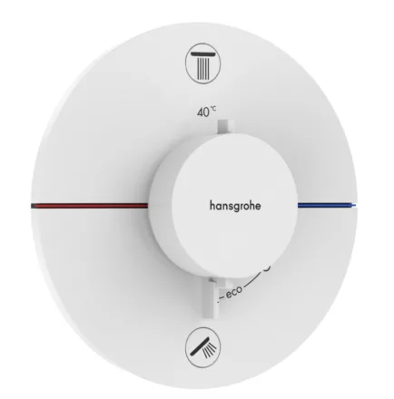Hansgrohe ShowerSelect Comfort S falsík alatti 2 funkciós termosztát, matt fehér 15554700