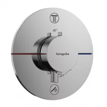   Hansgrohe ShowerSelect Comfort S 2 funkciós termosztát, biztonsági kombinációval, króm 15556000