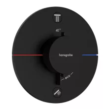   Hansgrohe ShowerSelect Comfort S 2 funkciós termosztát, biztonsági kombinációval, matt fekete 15556670