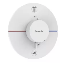   Hansgrohe ShowerSelect Comfort S 2 funkciós termosztát, biztonsági kombinációval, matt fehér 15556700