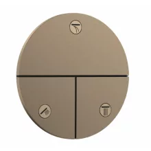   Hansgrohe ShowerSelect Comfort S falsík alatti elzáró- és váltószelep, szálcsiszolt bronz 15558140