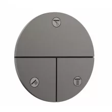   Hansgrohe ShowerSelect Comfort S falsík alatti elzáró- és váltószelep, szálcsiszolt fekete króm 15558340