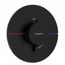   Hansgrohe ShowerSelect Comfort S falsík alatti termosztát mennyiségszabályozóval, matt fekete 15559670