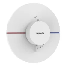   Hansgrohe ShowerSelect Comfort S falsík alatti termosztát mennyiségszabályozóval, matt fehér 15559700