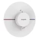 Hansgrohe ShowerSelect Comfort S falsík alatti termosztát mennyiségszabályozóval, matt fehér 15559700