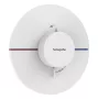 Hansgrohe ShowerSelect Comfort S falsík alatti termosztát mennyiségszabályozóval, matt fehér 15559700