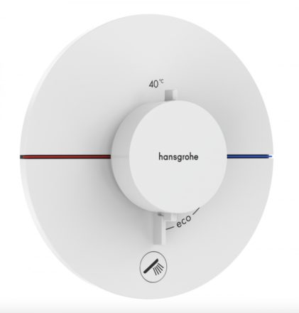 Hansgrohe ShowerSelect Comfort S rejtett termosztát 1 fogyasztóhoz és 1 további kimenethez, matt fehér 15562700