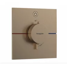   Hansgrohe ShowerSelect Comfort E 1 funkciós falsík alatti termosztát, szálcsiszolt bronz 15571140