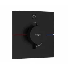   Hansgrohe ShowerSelect Comfort E 1 funkciós falsík alatti termosztát, matt fekete 15571670