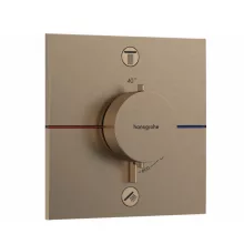   Hansgrohe ShowerSelect Comfort E 2 funkciós falsík alatti termosztát, szálcsiszolt bronz 15572140