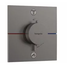   Hansgrohe ShowerSelect Comfort E 2 funkciós falsík alatti termosztát, szálcsiszolt fekete króm 15572340