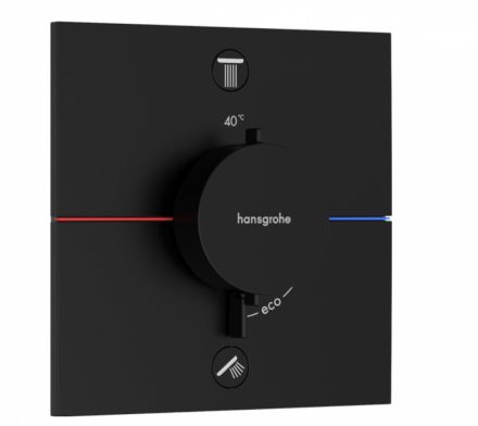 Hansgrohe ShowerSelect Comfort E 2 funkciós falsík alatti termosztát, matt fekete 15572670