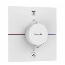   Hansgrohe ShowerSelect Comfort E 2 funkciós falsík alatti termosztát, matt fehér 15572700