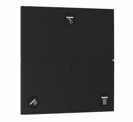 Hansgrohe ShowerSelect Comfort E 3 funkciós falsík alatti elzáró- és váltószelep, matt fekete 15573670