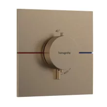  Hansgrohe ShowerSelect Comfort E falsík alatti termosztát mennyiségszabályozóval, szálcsiszolt bronz 15574140