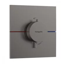   Hansgrohe ShowerSelect Comfort E falsík alatti termosztát, szálcsiszolt fekete króm 15574340
