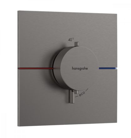 Hansgrohe ShowerSelect Comfort E falsík alatti termosztát, szálcsiszolt fekete króm 15574340