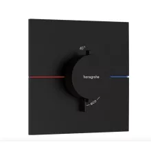   Hansgrohe ShowerSelect Comfort E falsík alatti termosztát mennyiségszabályozóval, matt fekete 15574670