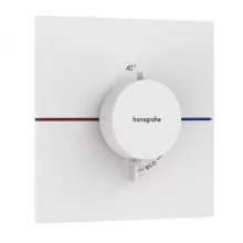   Hansgrohe ShowerSelect Comfort E falsík alatti termosztát mennyiségszabályozóval, matt fehér 15574700