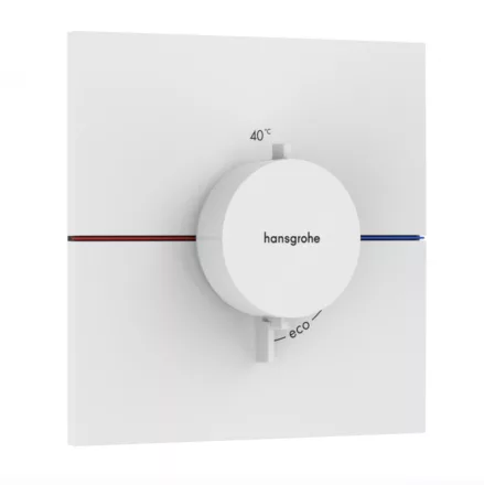 Hansgrohe ShowerSelect Comfort E falsík alatti termosztát mennyiségszabályozóval, matt fehér 15574700