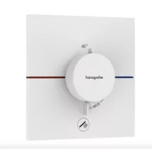   Hansgrohe ShowerSelect Comfort E rejtett termosztát 1 fogyasztóhoz és 1 további kimenethez, matt fehér 15575700