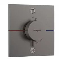   Hansgrohe ShowerSelect Comfort E termosztát, biztonsági kombinációval, szálcsiszolt fekete króm 15578340