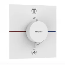   Hansgrohe ShowerSelect Comfort E termosztát, biztonsági kombinációval, matt fehér 15578700