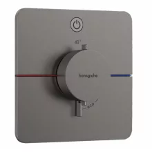   Hansgrohe ShowerSelect Comfort Q 1 funkciós falsík alatti termosztát, szálcsiszolt fekete króm 15581340