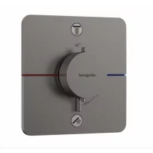   Hansgrohe ShowerSelect Comfort Q 2 funkciós falsík alatti termosztát, szálcsiszolt fekete króm 15586340