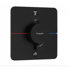   Hansgrohe ShowerSelect Comfort Q 2 funkciós falsík alatti termosztát, matt fekete 15586670