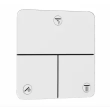   Hansgrohe ShowerSelect Comfort Q 3 funkciós falsík alatti elzáró- és váltószelep, matt fehér 15587700