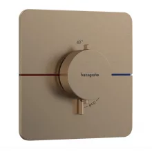   Hansgrohe ShowerSelect Comfort Q termosztát mennyiségszabályozóval, szálcsiszolt bronz 15588140