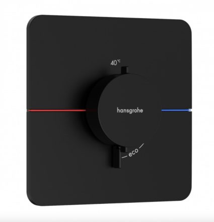 Hansgrohe ShowerSelect Comfort Q falsík alatti termosztát mennyiségszabályozóval, matt fekete 15588670