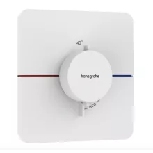   Hansgrohe ShowerSelect Comfort Q falsík alatti termosztát mennyiségszabályozóval, matt fehér 15588700