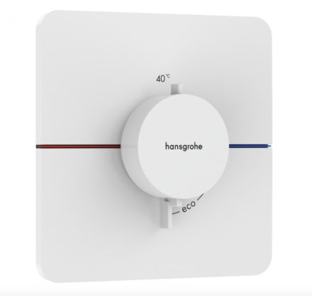 Hansgrohe ShowerSelect Comfort Q falsík alatti termosztát mennyiségszabályozóval, matt fehér 15588700