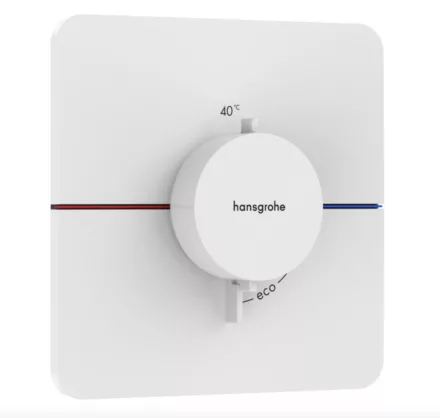Hansgrohe ShowerSelect Comfort Q falsík alatti termosztát mennyiségszabályozóval, matt fehér 15588700
