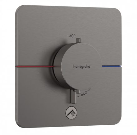 Hansgrohe ShowerSelect Comfort Q rejtett termosztát 1 fogyasztóhoz és 1 további kimenethez, szálcsiszolt fekete króm 15589340
